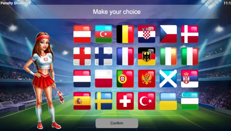 Page principale : bref résumé du jeu Penalty Shoot Out  Page principale : bref résumé du jeu Penalty Shoot Out